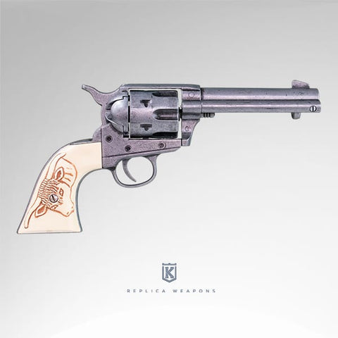 COLT 45 - PEACEMAKER GREY WITH BULLS HEAD GRIPS