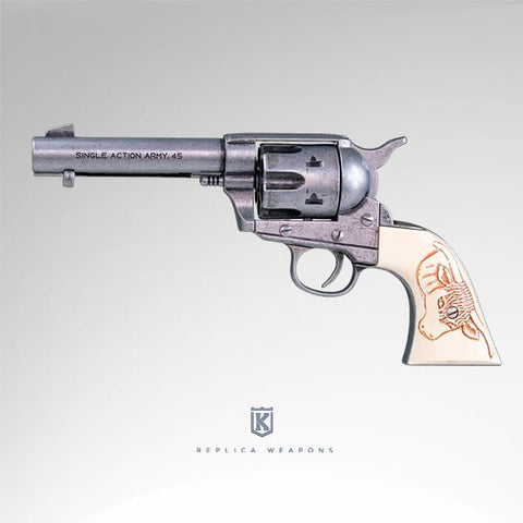 COLT 45 - PEACEMAKER GREY WITH BULLS HEAD GRIPS