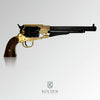 REMINGTON 1858 CONVERTED REPLICA BLACK AND BRASS