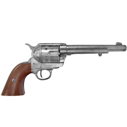 Colt .45 Cavalry Revolver – 7 1/2" Barrel, Grey Finish with Wooden Grips