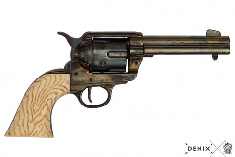 Colt 45 - Peacemaker Replica Brass/Gold Finish with imitation ivory grips