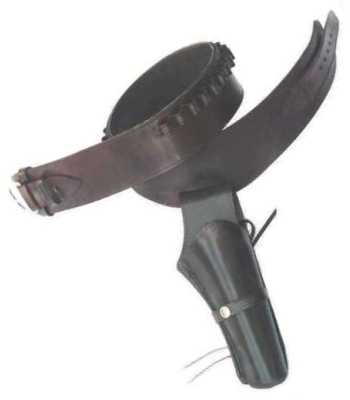 Leather High Rider Western Gun Belt - Wh-Cal-122brpl