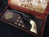 COLT 45 - PEACEMAKER REPLICA GUN BLACK WITH BULLS HEAD GRIPS