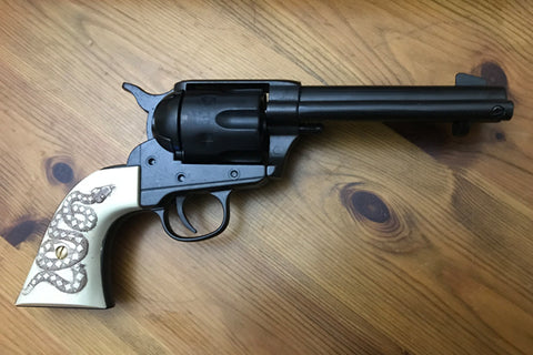 COLT 45 - PEACEMAKER REPLICA GUN BLACK WITH SNAKE GRIPS