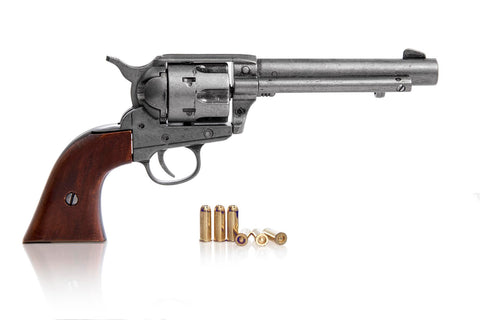 Colt 45 Western Frontier Model Antique Grey finish - Wood Grips