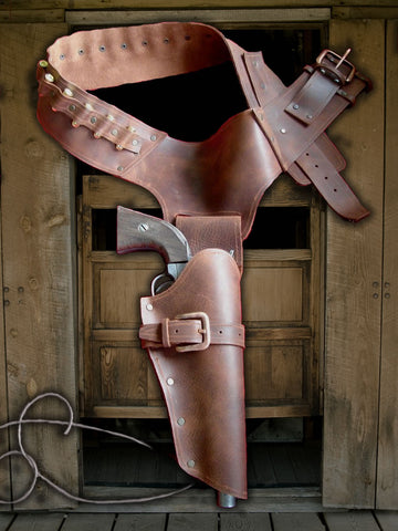 Colt 45 Peacemaker with Leather Holster complete with dummy rounds