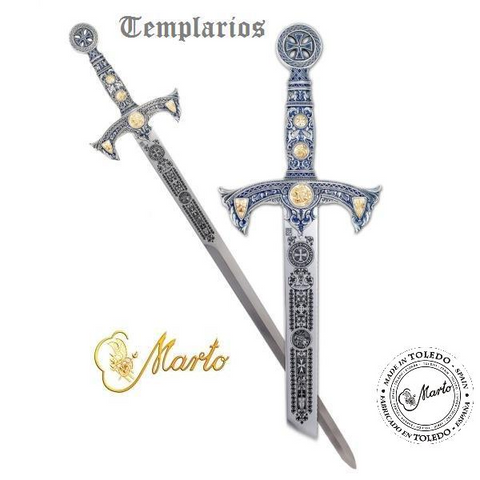 Templar Sword Silver Finish - Silver Contrasts