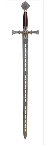 Damascened Templar Sword