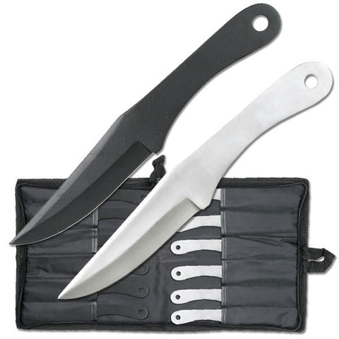 PERFECT POINT 12 PIECE THROWING KNIFE SET 8.5" OVERALL