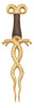 Conan the Barbarian Serpent Snake Dagger by Marto (Gold) - CONAN.027