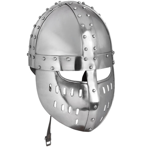 Battle Ready 16 Guage Steel Norman Faceplate Spangenhelm