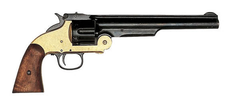 Smith & Wesson Revolver Replica - Jessie James Black & Brass 1860's