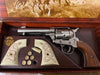 Colt 45 Peacemaker Replica Steel Finish Wood Grips & Changeable Snake Grips