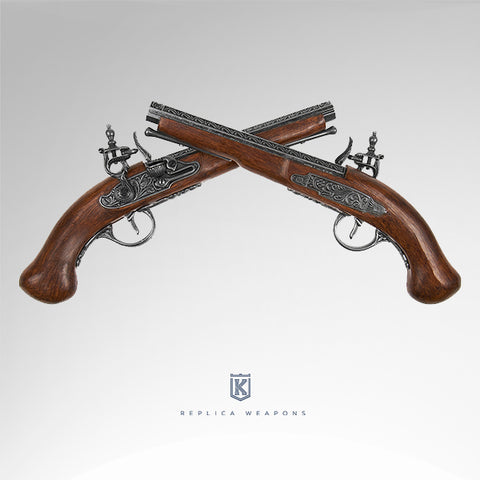 Flintlock Duelling Pistols Set Replica