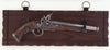 Italian Flintlock Pistol on display plaque