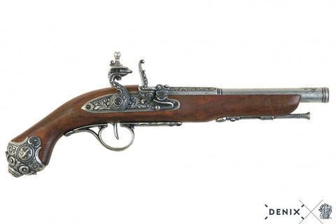 Pistola De Chispa Flintlock Pistol - 18Th Cent