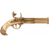 Revolving 2 Barrel Flintlock Pistol, France 18Th. C.