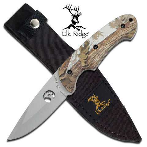Elk Ridge Fixed Blade Knife 8.5" Overall - ER-046CA