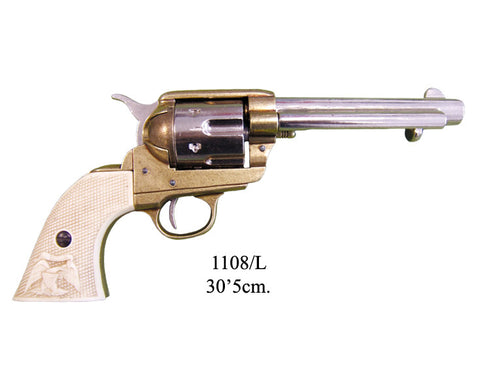 Colt Frontier Revolver - Nickel & Brass