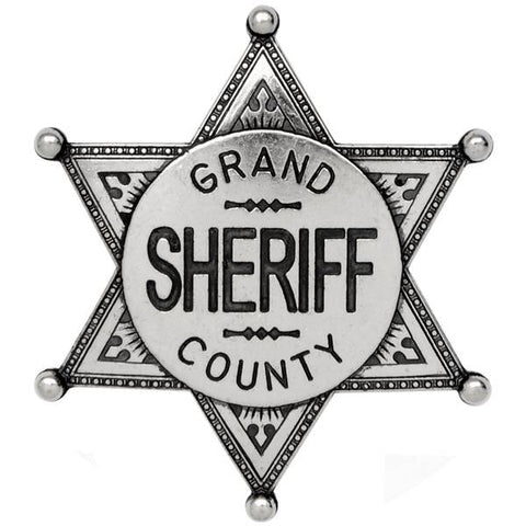 Grand County Sheriff Badge - Nickel - G113/NQ