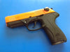 Model P4 Orange Two Tone Blank Firing Pistol by Bruni - BFP4O
