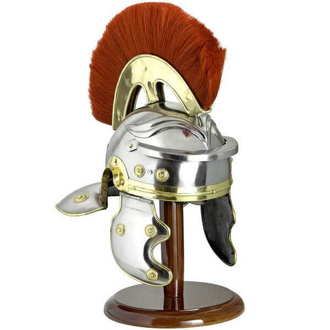 ROMAN HELMET WITH RED PLUME - S5503