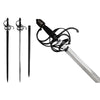 English Swept Hilt Rapier & Scabbard - S5779