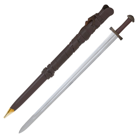 Viking Sword with Leather Scabbard