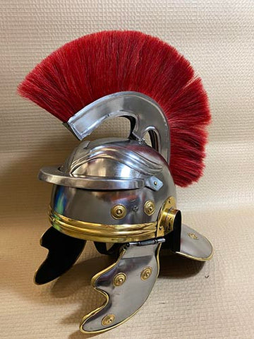 Roman Centurion Helmet With Red Plume