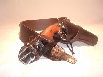 Leather High Rider Western Gun Belt - Wh-Cal-122brpl